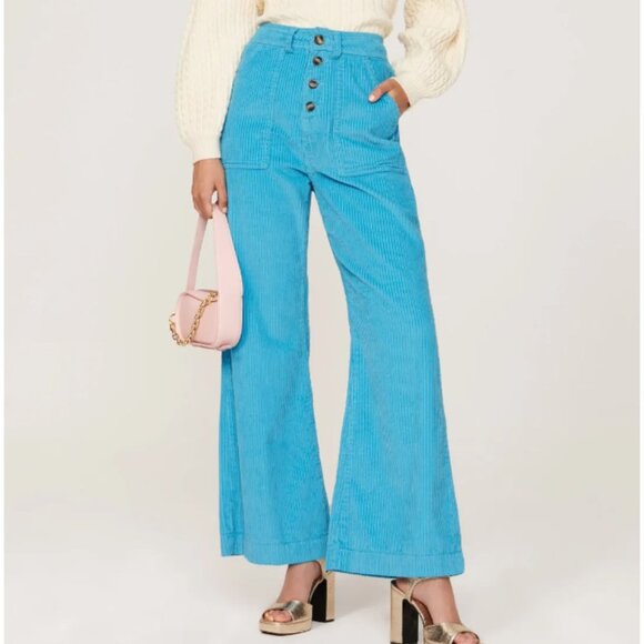Rachel Antonoff Mike Pants in blue size 2 - Picture 1 of 8